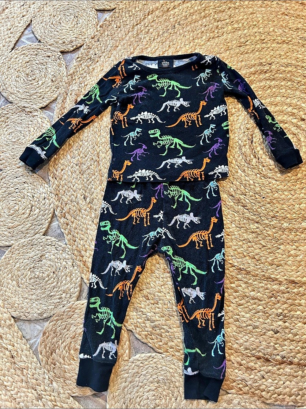 Hyde & EEK! Boutique Halloween Dino Skeletons Matching Family Pajama Set Pajama
